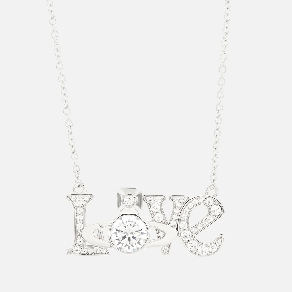 Vivienne Westwood Love Silver-Tone Crystal Necklace Image 1