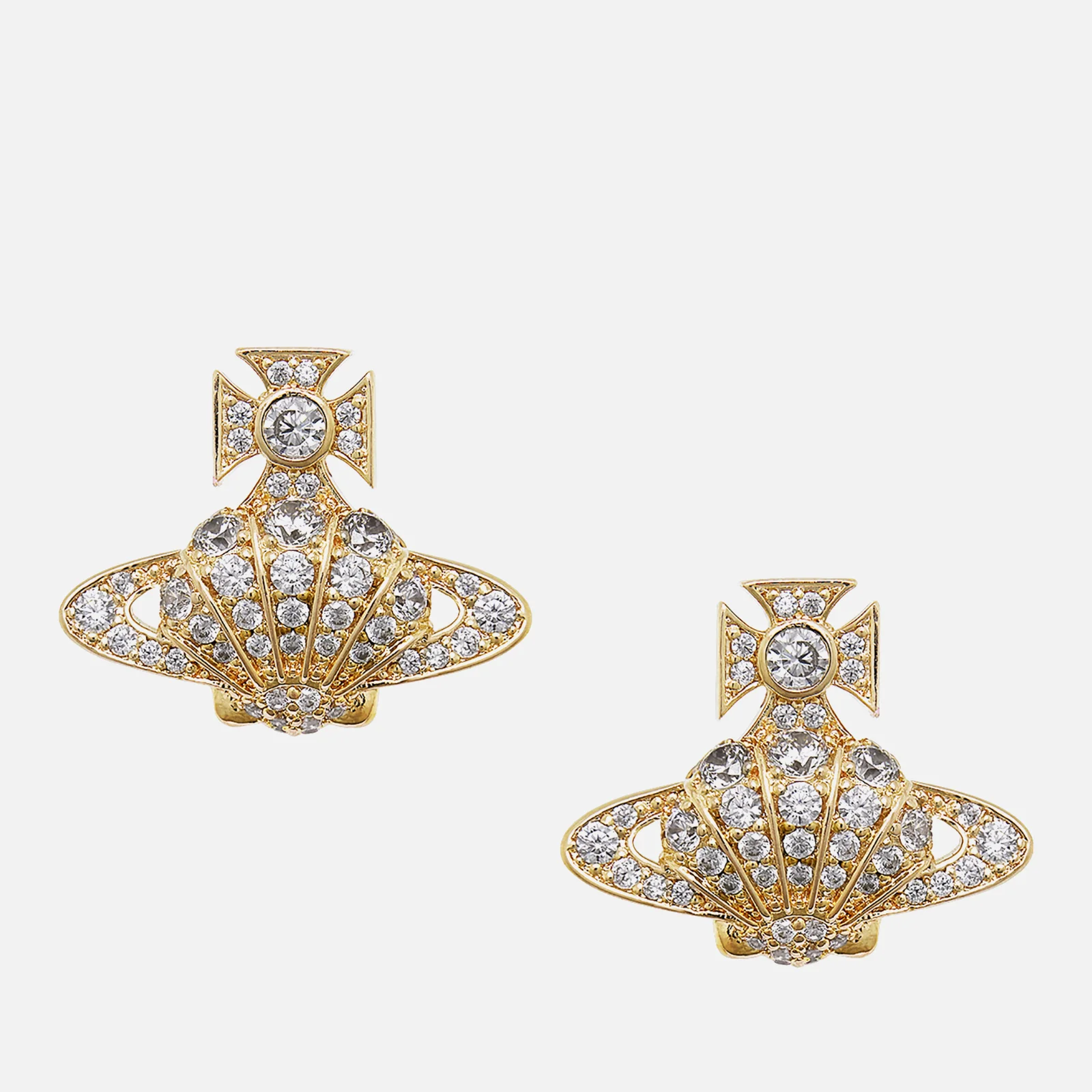 Vivienne Westwood Natalina Gold-Tone Stud Earrings Image 1