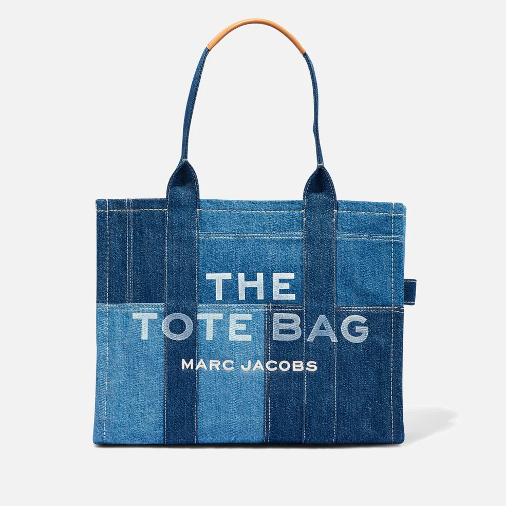 Marc Jacobs The Large Denim-Jacquard Tote Bag Image 1