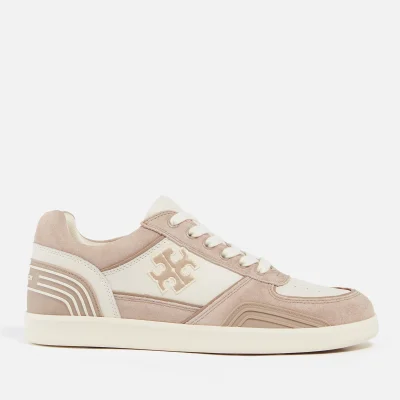 Tory Burch Women's Clover Leather and Suede Trainers - UK 6