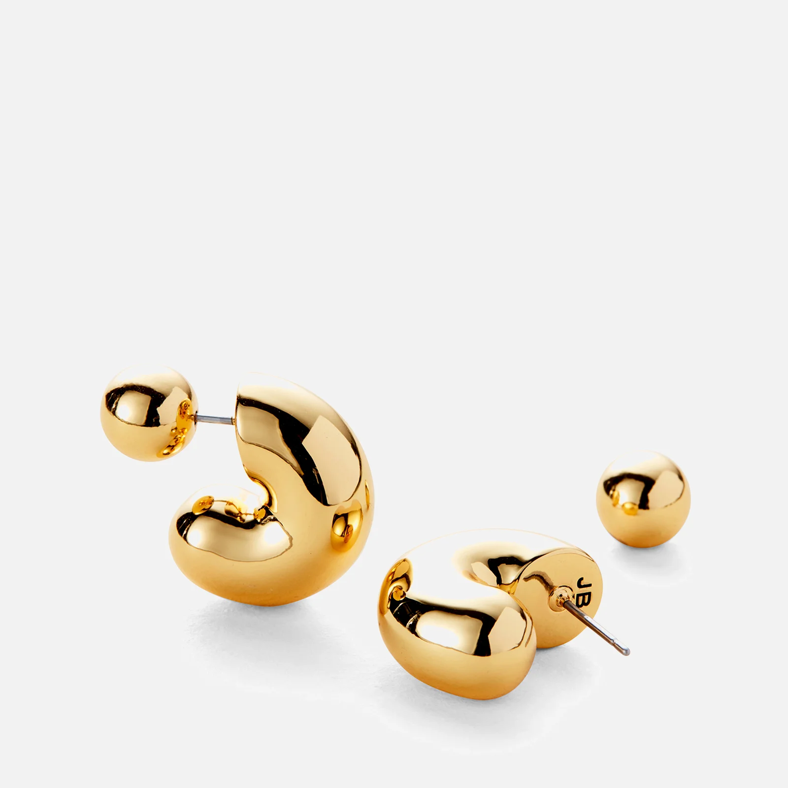 Jenny Bird Tome 14K Gold-Plated Medium Hoop Earrings Image 1
