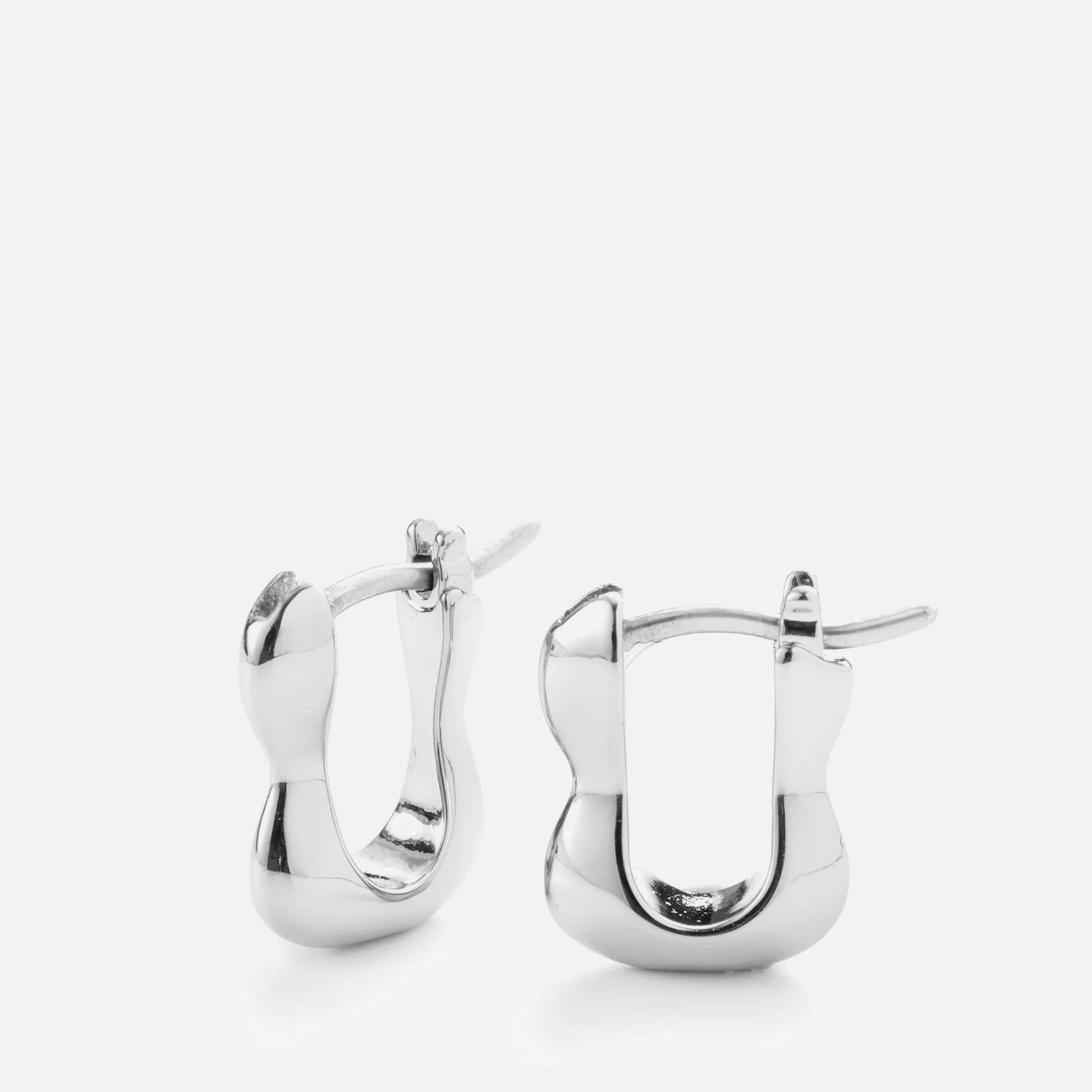 Jenny Bird Squiggle Silver-Plated Huggie Earrings Image 1