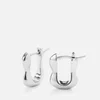 Jenny Bird Squiggle Silver-Plated Huggie Earrings - Image 1