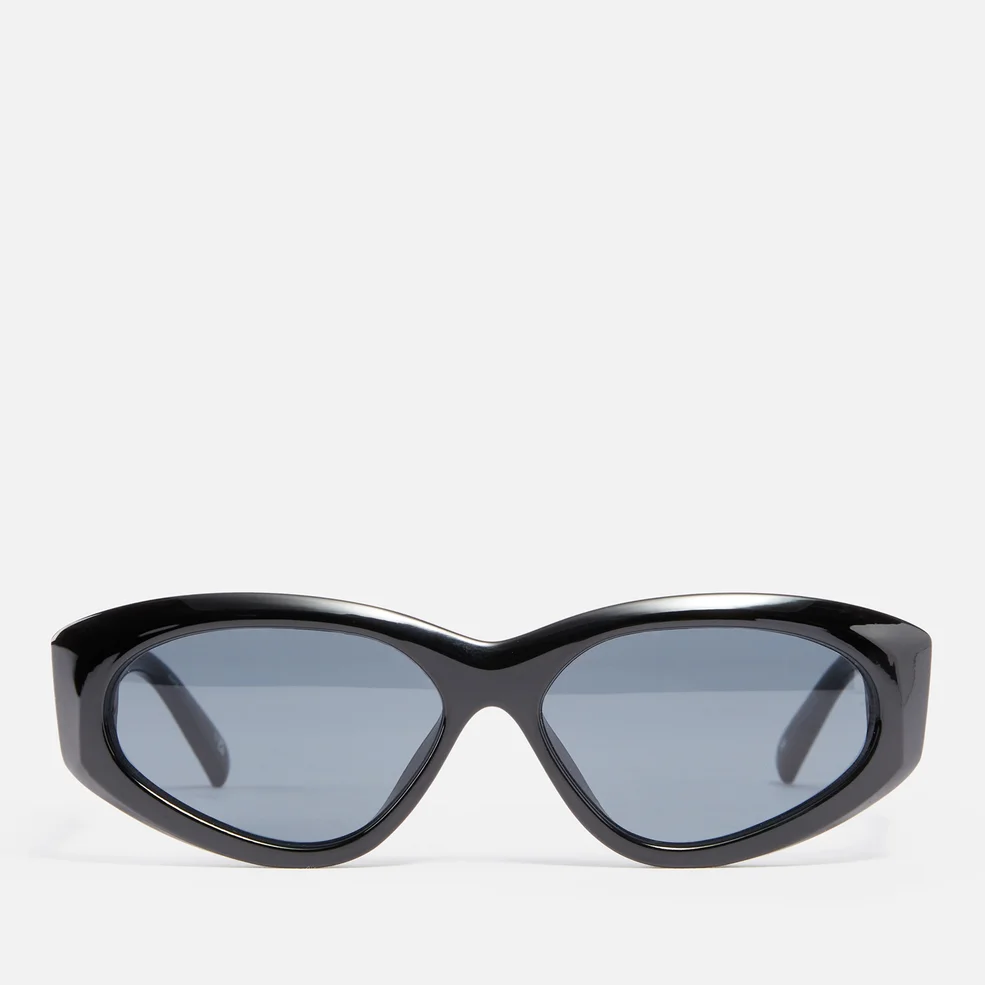 Le Specs Under Wraps Acetate Oval-Frame Sunglasses Image 1