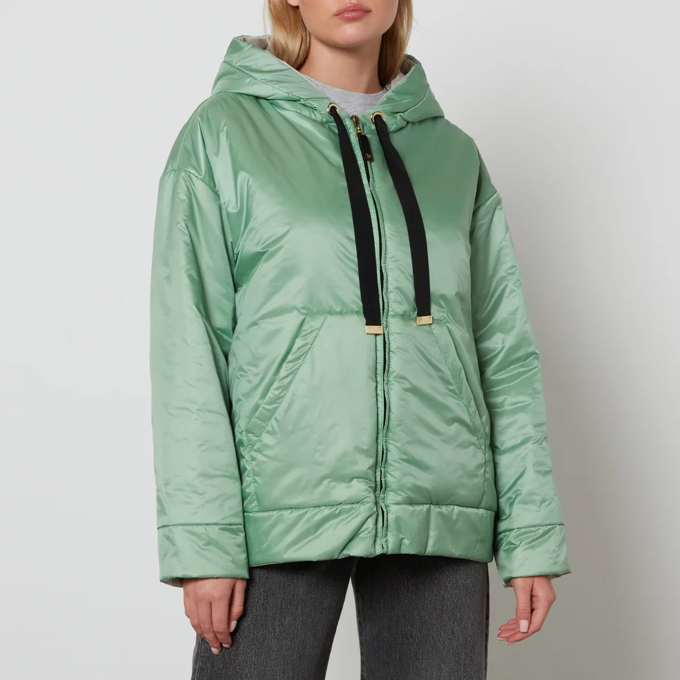 Max Mara The Cube Greenbox Hooded Quilted Shell Jacket - UK 10 Image 1