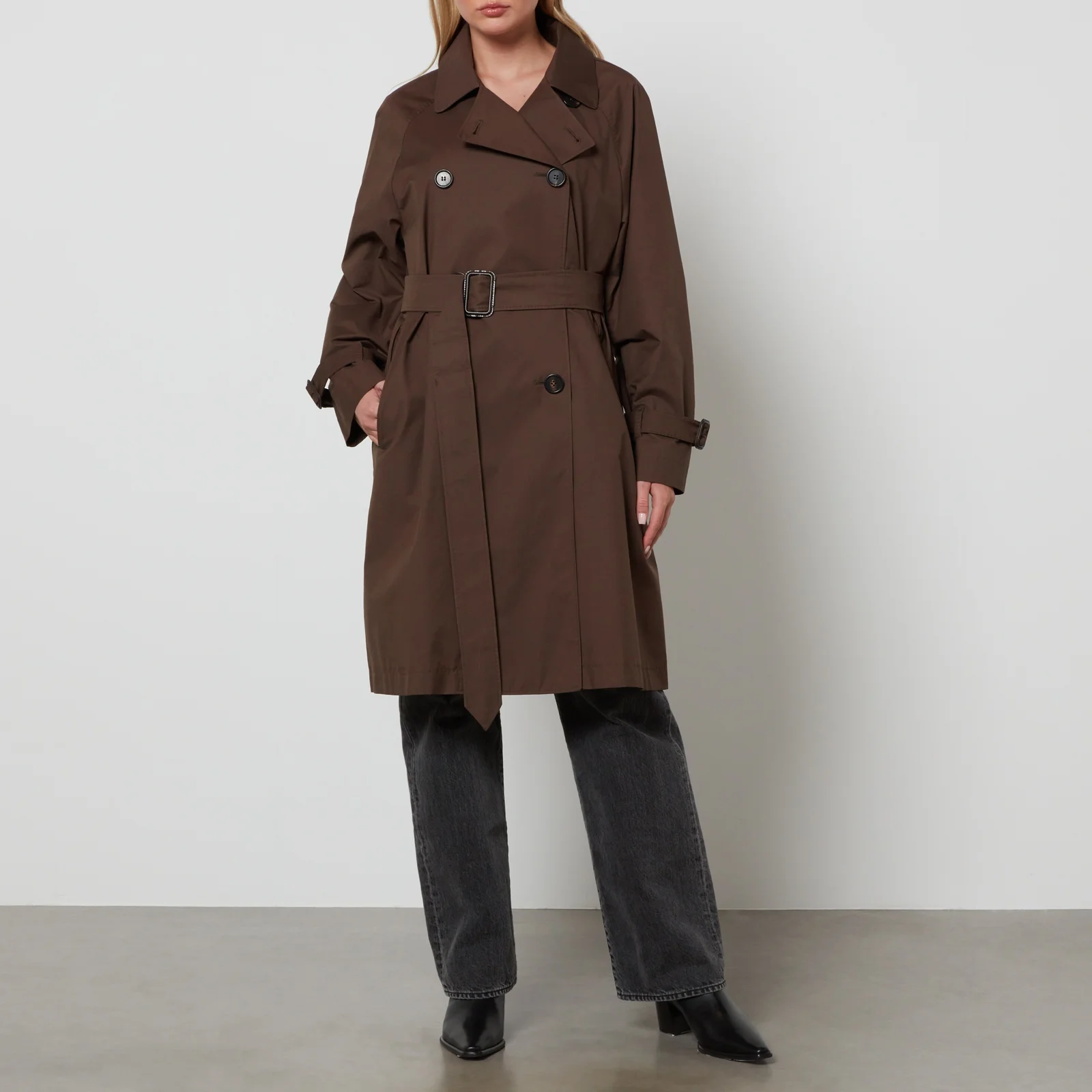 Max Mara The Cube Titrench Cotton-Blend Raincoat Image 1