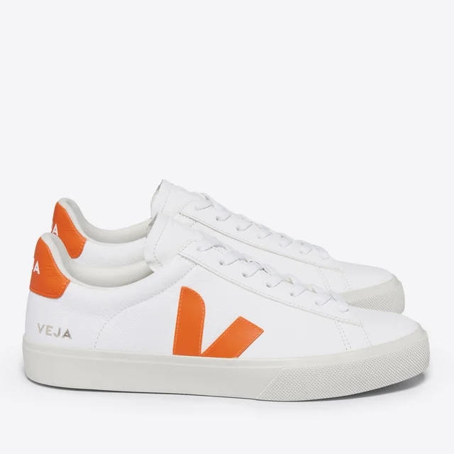 Veja Women's Campo Chrome Free Leather Trainers - Extra White/Fury