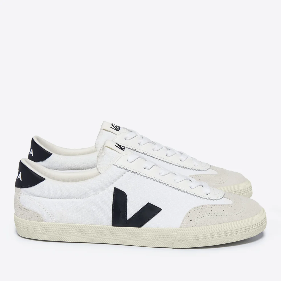 Veja Men's Volley Cotton-Canvas and Suede Trainers Image 1