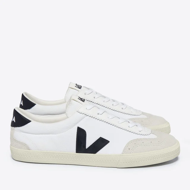 Veja Women's Volley Cotton-Canvas and Suede Low-Top Trainers