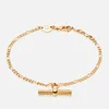 Daisy London Estée Lalonde T-Bar Drop 18-Karat Gold-Plated Bracelet - Image 1