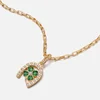 Daisy London x Shrimps Clover 18-Karat Gold-Plated Sterling Silver Necklace - Image 1