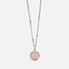 Daisy London Rose Quartz Sterling Silver Necklace - Image 1