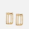 Daisy London Rupi 18-Karat Gold-Plated Hoop Huggie Earrings - Image 1