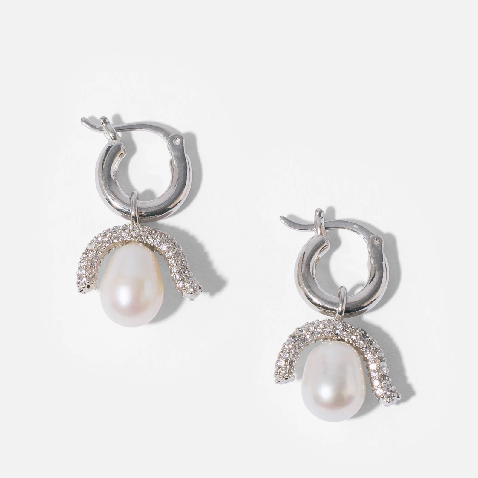 Pearl Octopuss.y Baby Paris Freshwater Pearl Silver-Plated Drop Earrings Image 1