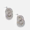 Pearl Octopuss.y Tire Statement Silver-Plated Crystal Earrings - Image 1