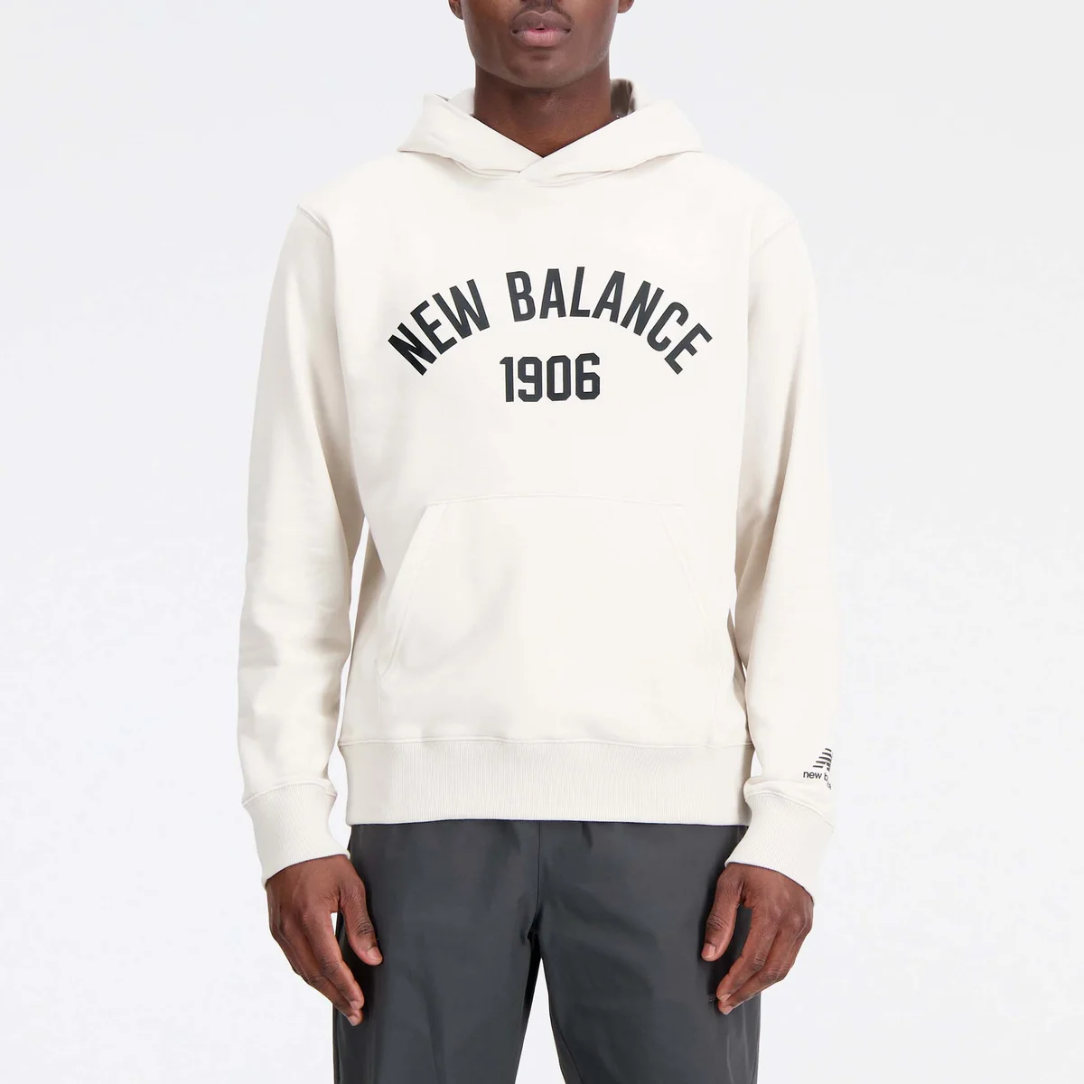 New Balance Essentials Varsity Cotton-Blend Fleece Hoodie Image 1