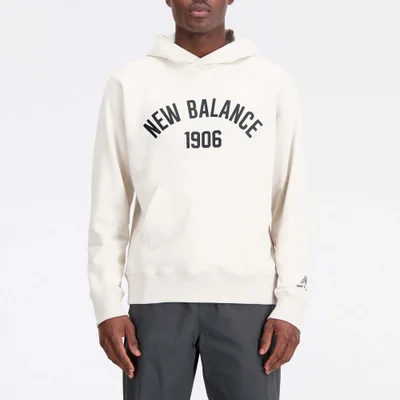 New Balance Essentials Varsity Cotton-Blend Fleece Hoodie