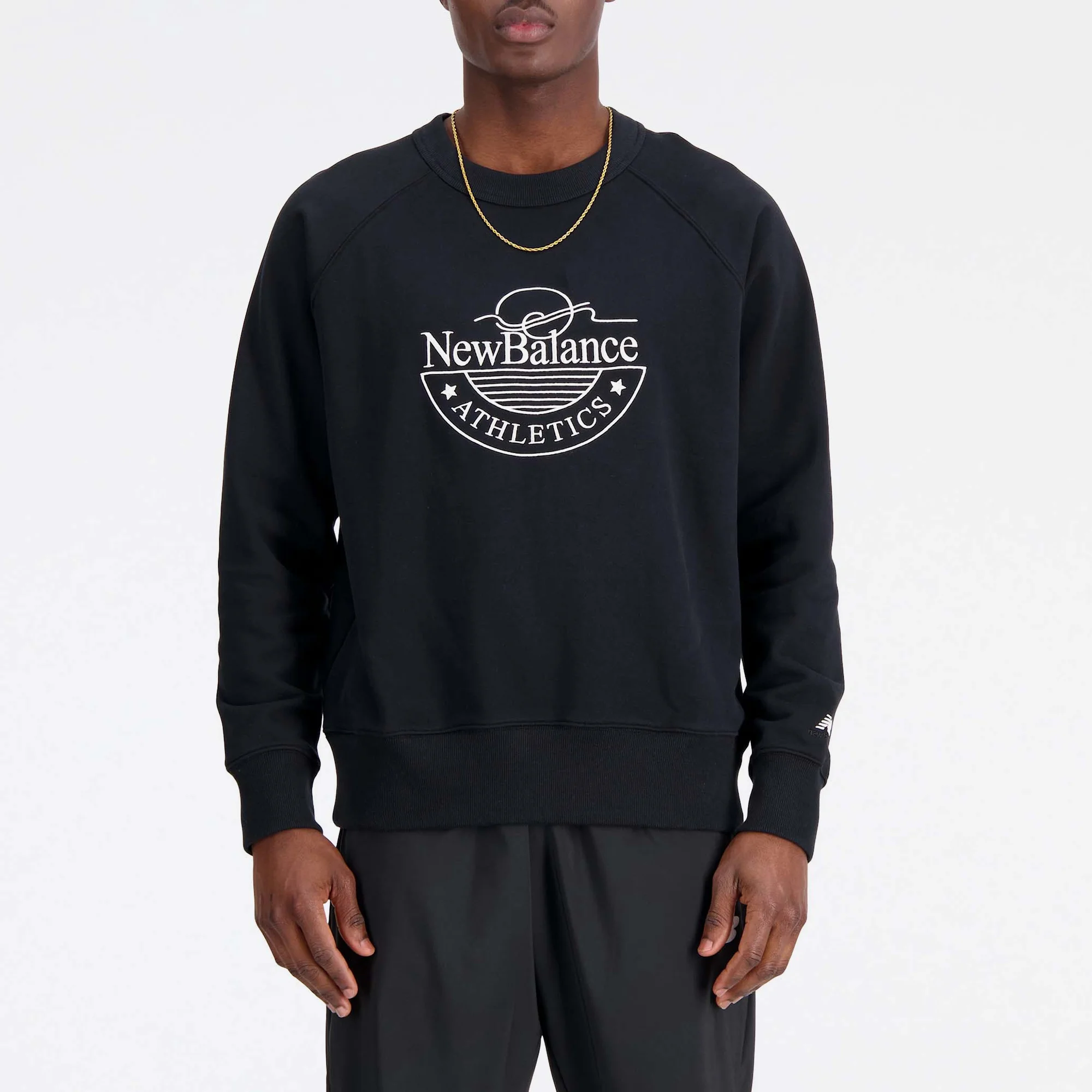 New Balance Athletics Graphic Cotton-Jersey Sweatshirt Image 1