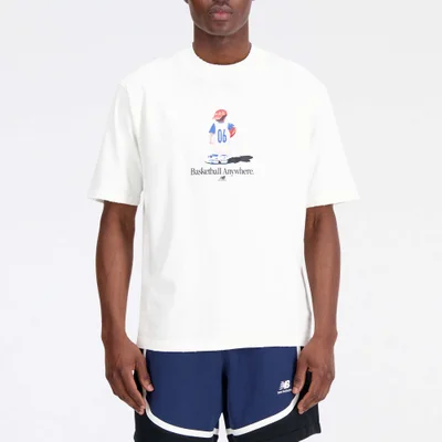 New Balance Hoops Graphic Cotton-Jersey T-Shirt
