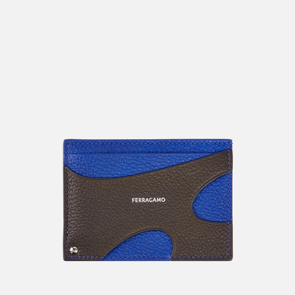 Ferragamo Pebbled Leather Cardholder Image 1