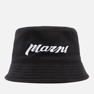 Marni Logo Cotton-Twill Bucket Hat - M