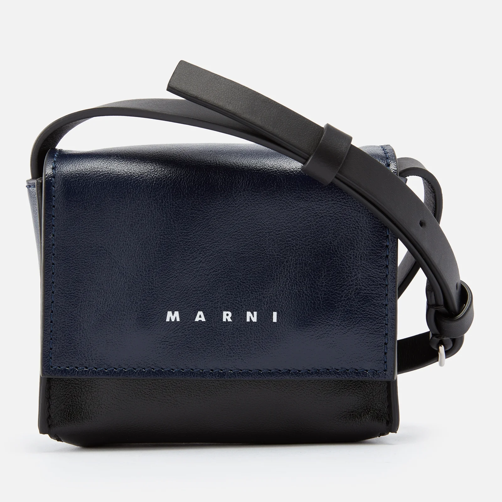 Marni Mini Pebble-Grained Leather Crossbody Bag Image 1