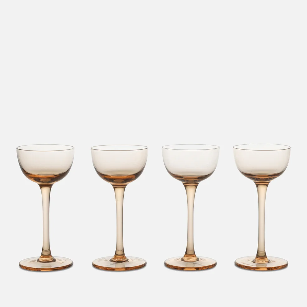 Ferm Living Host Liqueur Glasses - Set of 4 - Blush Image 1