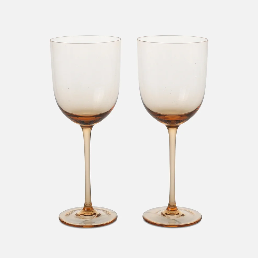 Ferm Living Host White Wine Glasses - Set of 2 - Blush Image 1