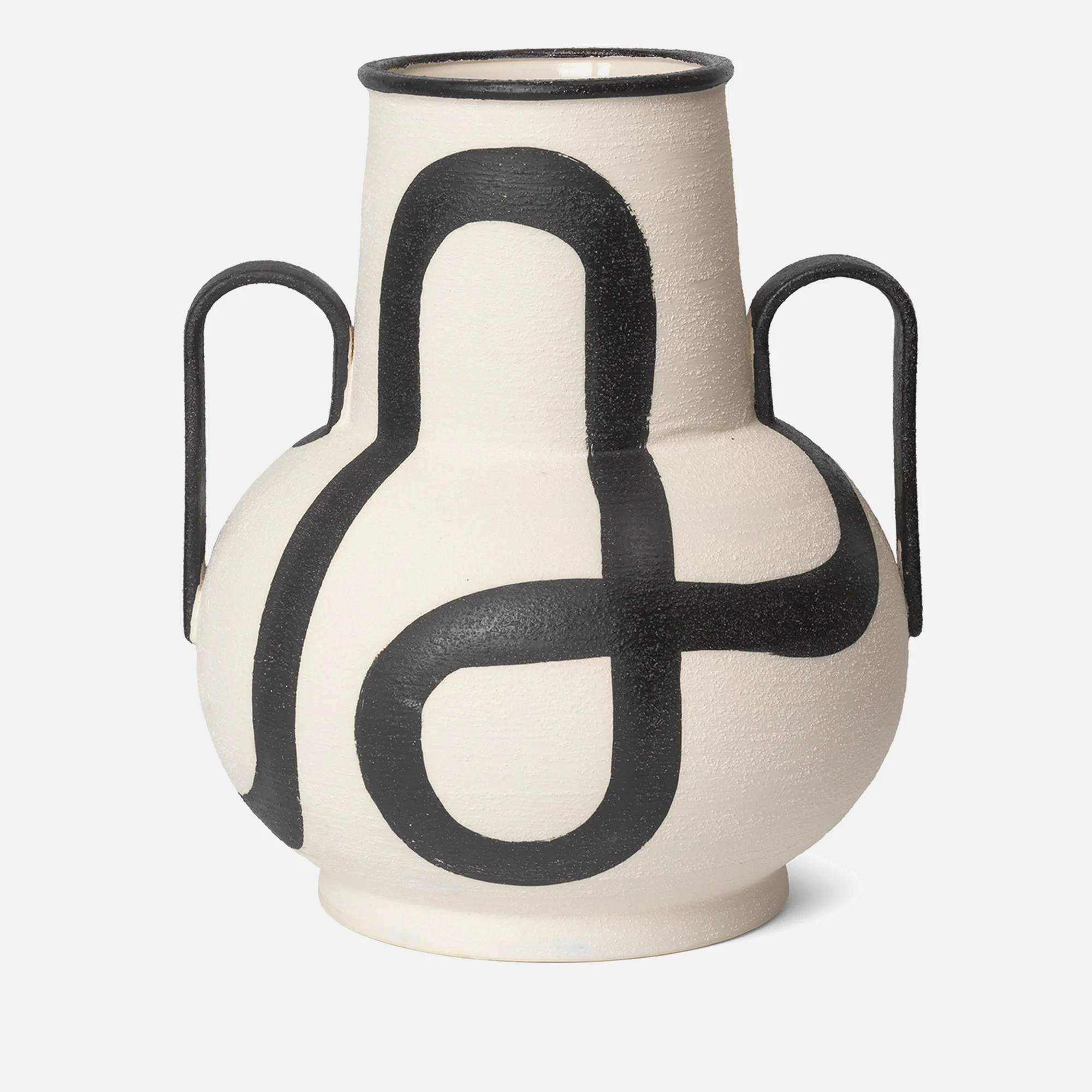 Ferm Living Trace Vase - Off-white Image 1