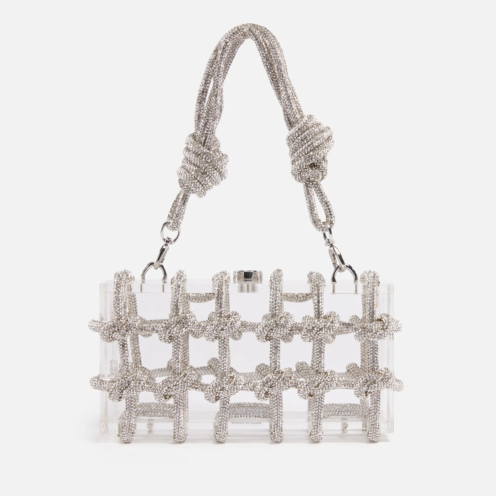 Cult Gaia Bess Rhinestone-Embellished Acrylic Shoulder Bag Image 1