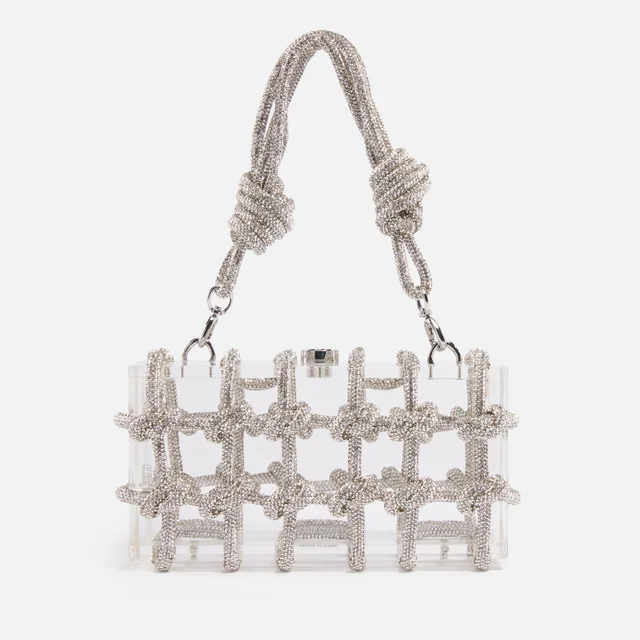 Cult Gaia Bess Rhinestone-Embellished Acrylic Shoulder Bag