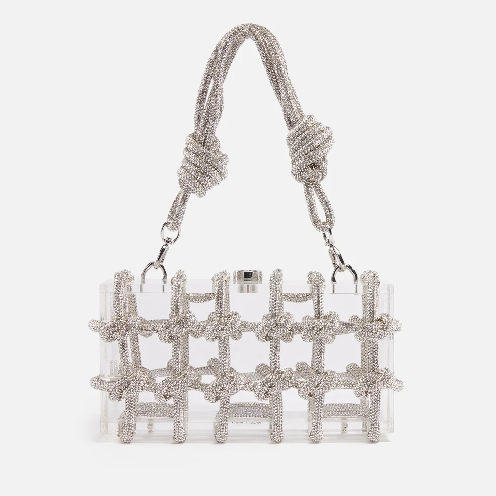 Cult Gaia Bess Rhinestone-Embellished Acrylic Shoulder Bag Image 1