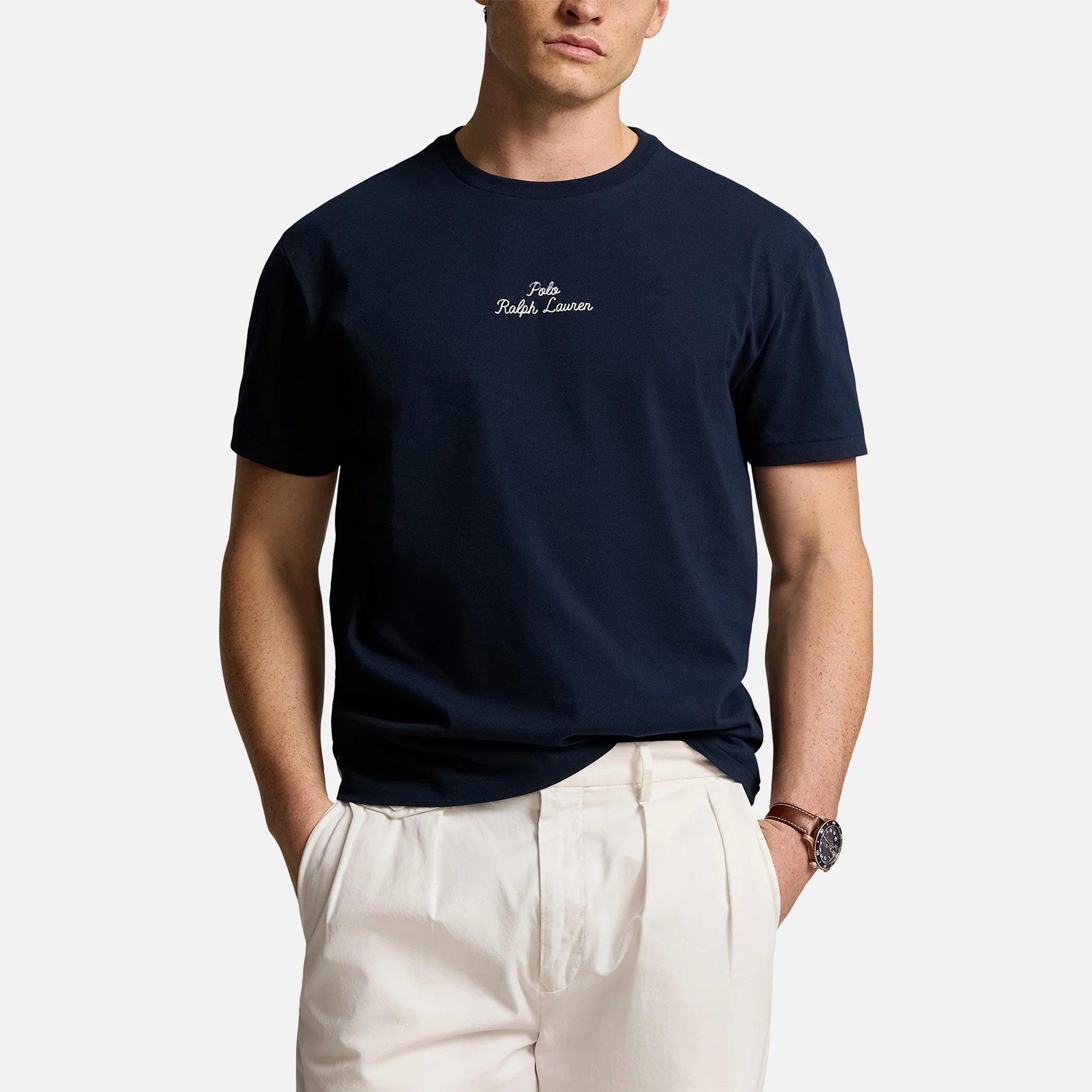 Polo Ralph Lauren Embroidered Logo Cotton-Jersey T-Shirt Image 1