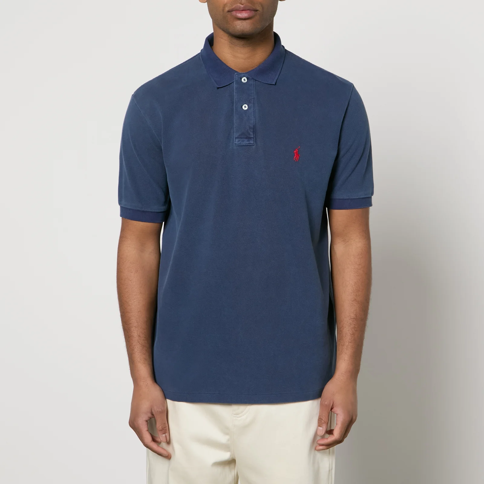 Polo Ralph Lauren Washed Cotton-Piqué Polo Shirt Image 1