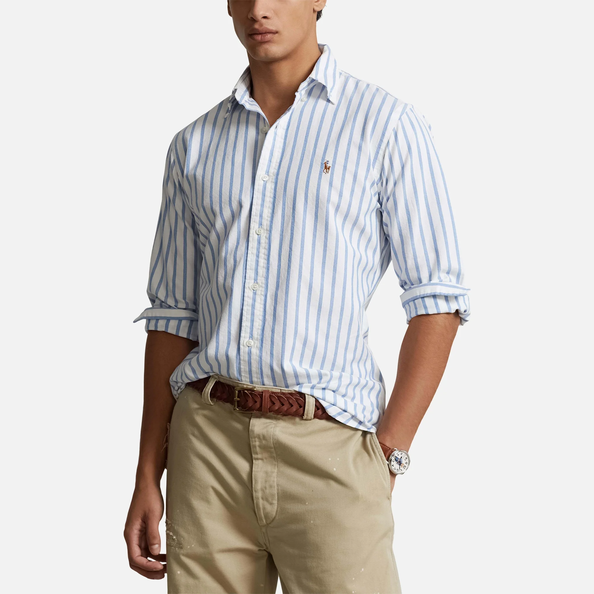 Polo Ralph Lauren Pinstriped Oxford Cotton Shirt Image 1