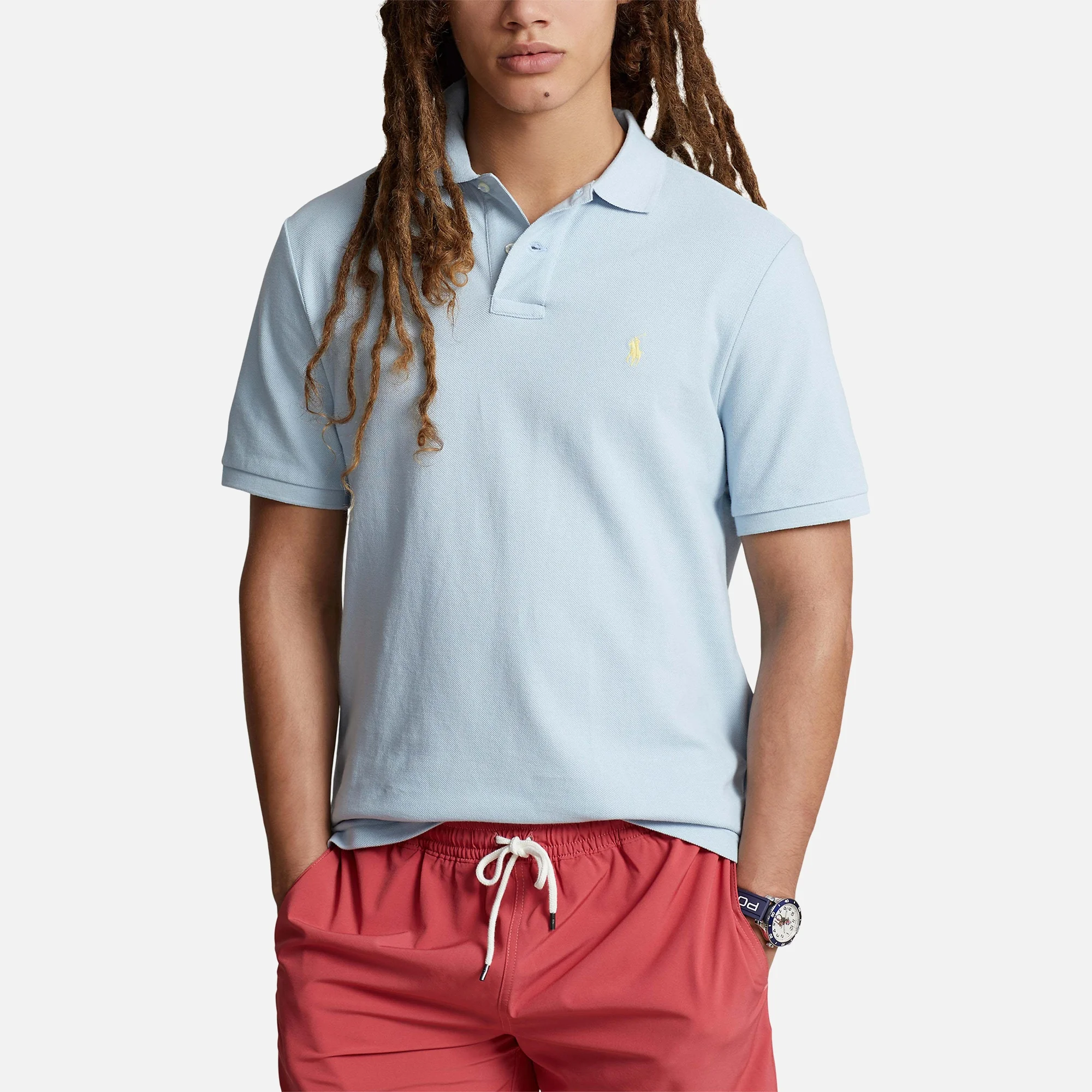 Polo Ralph Lauren Custom Slim Fit Cotton-Piqué Polo Shirt - S Image 1