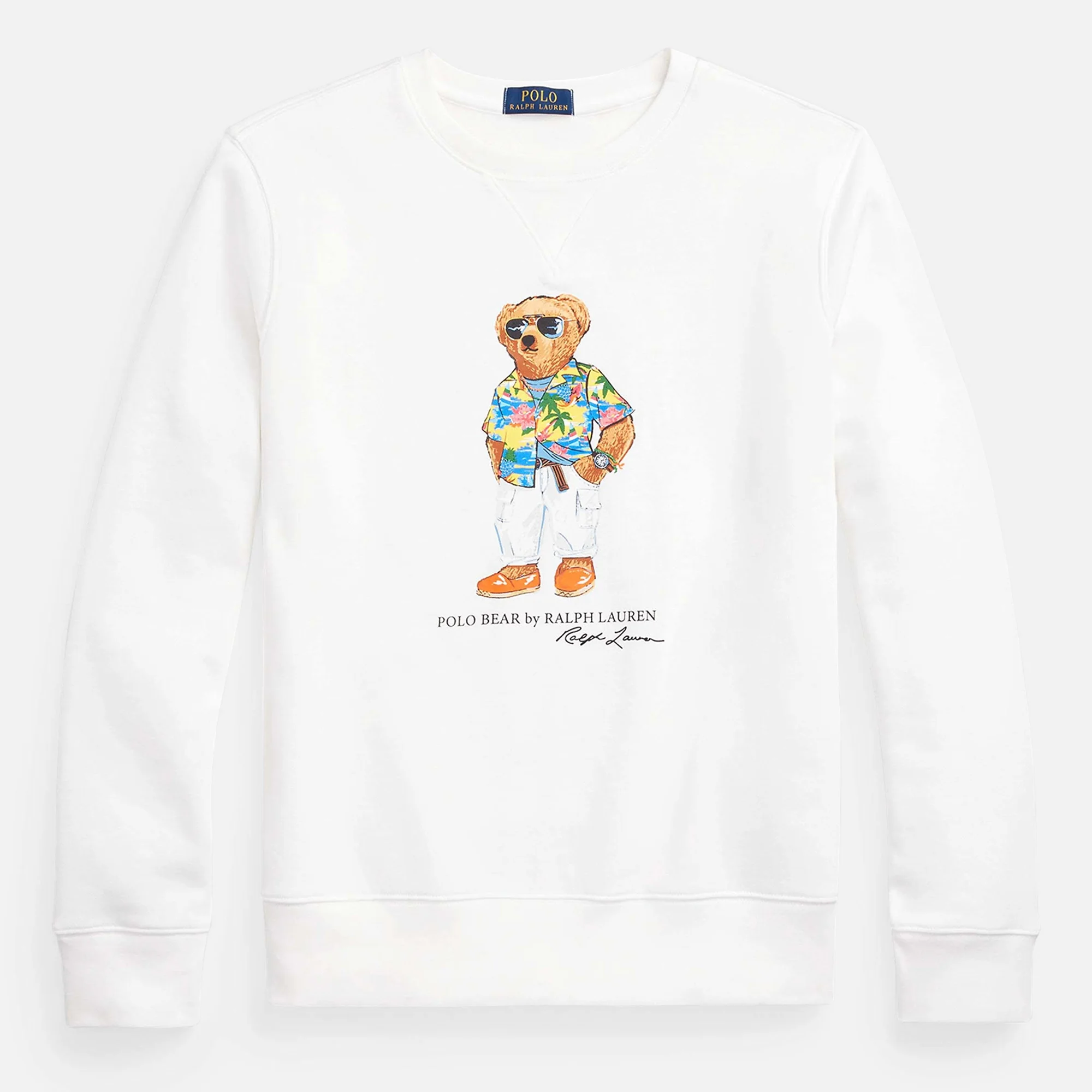 Polo Ralph Lauren Bear Logo-Print Cotton-Jersey Sweatshirt Image 1