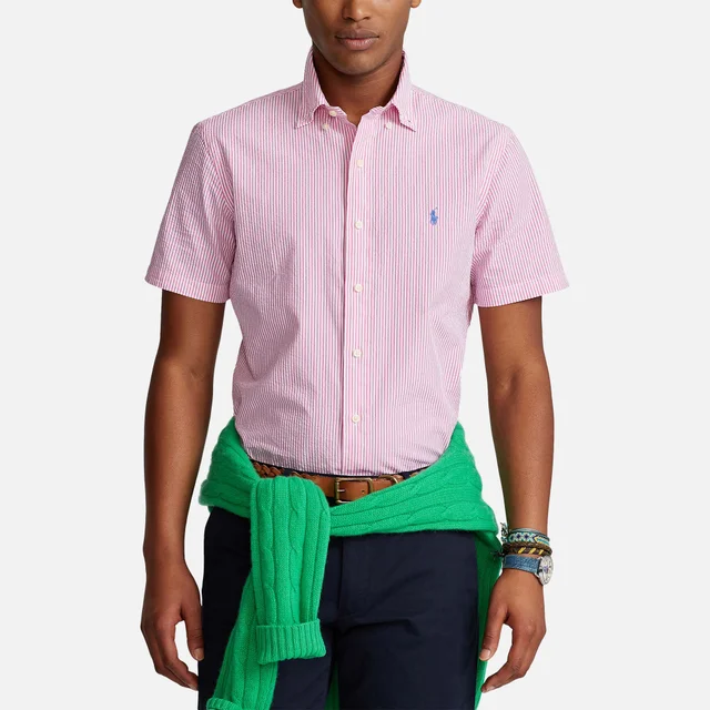 Polo Ralph Lauren Striped Cotton-Seersucker Short Sleeve Shirt
