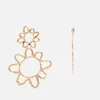 Cult Gaia Morgan Flower Gold-Tone Hoop Earrings - Image 1
