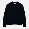 AMI de Coeur Embroidered Organic Cotton-Blend Knit Sweatshirt - Image 1
