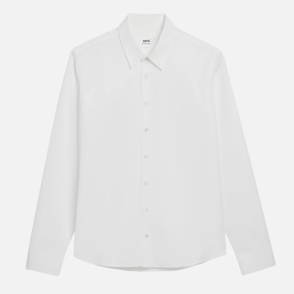 AMI Classic Cotton-Poplin Shirt Image 1