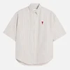 AMI Boxy Striped Cotton Shirt - Image 1