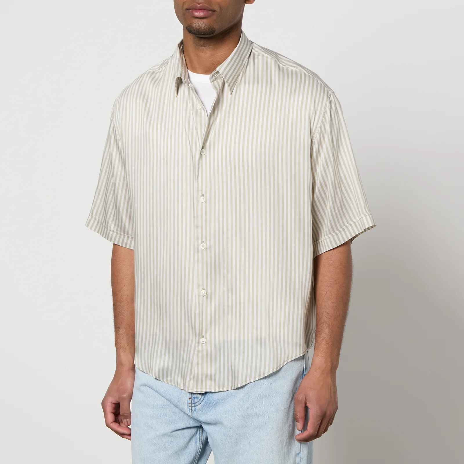 AMI Boxy Cotton-Poplin Shirt - S Image 1