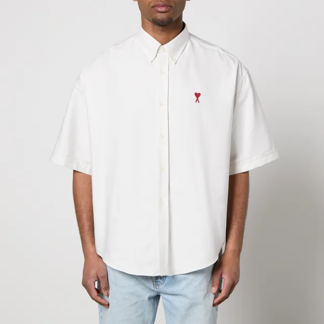 AMI Boxy Cotton-Poplin Shirt