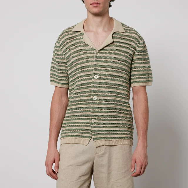 NN.07 Henry Crocheted Cotton Shirt