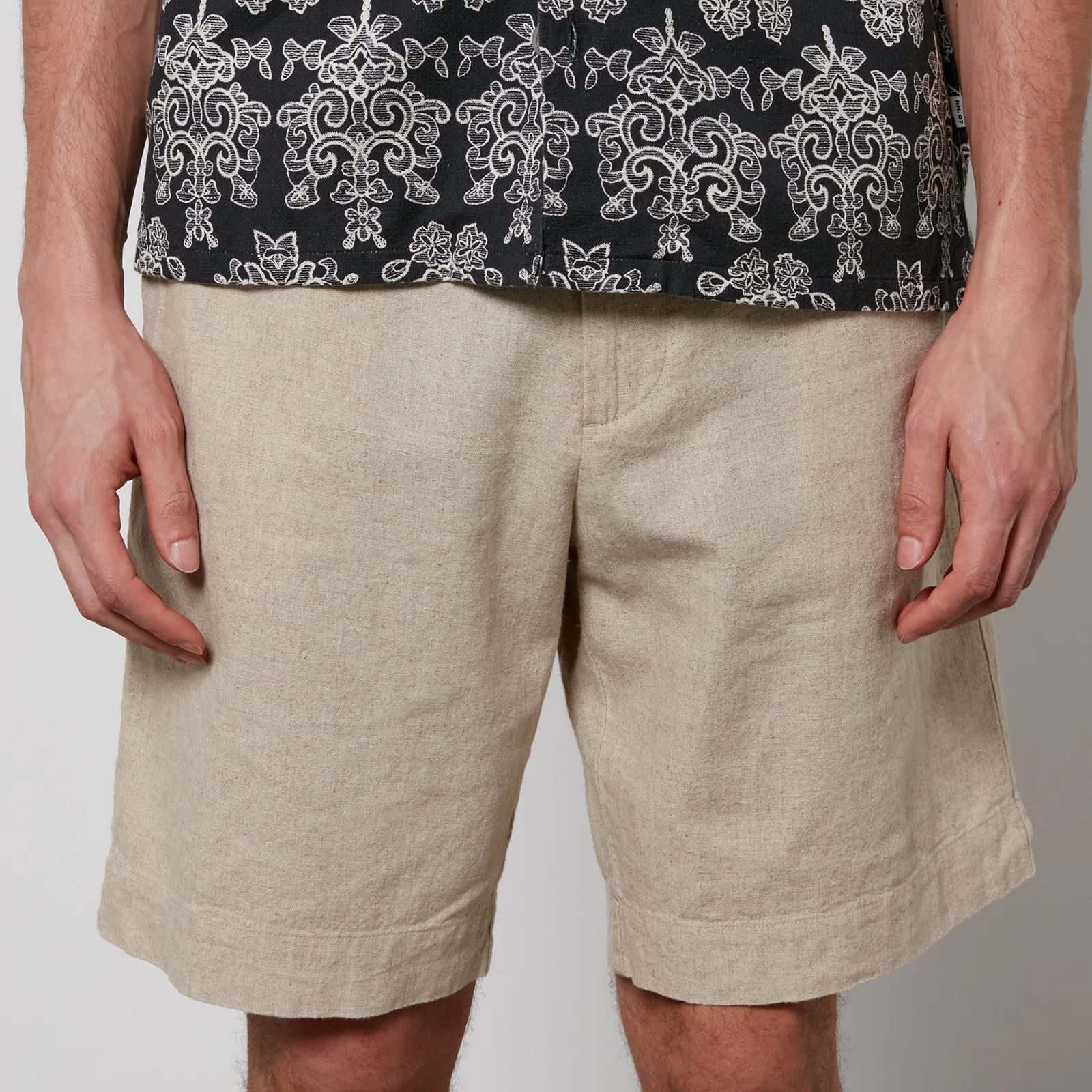 NN.07 Billie Linen and Cotton-Blend Shorts - W30 Image 1