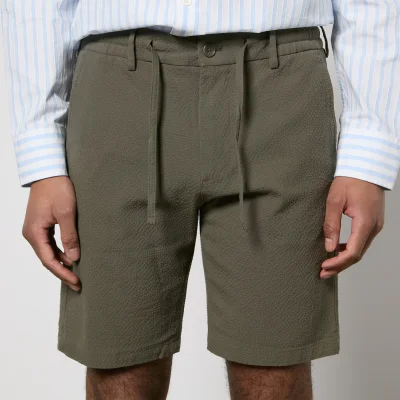 NN.07 Seb Cotton-Blend Cloqué Shorts - W30