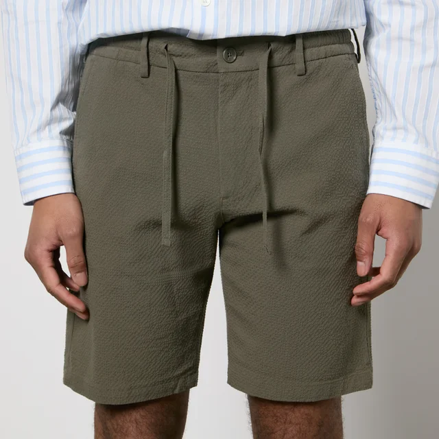 NN.07 Seb Cotton-Blend Cloqué Shorts
