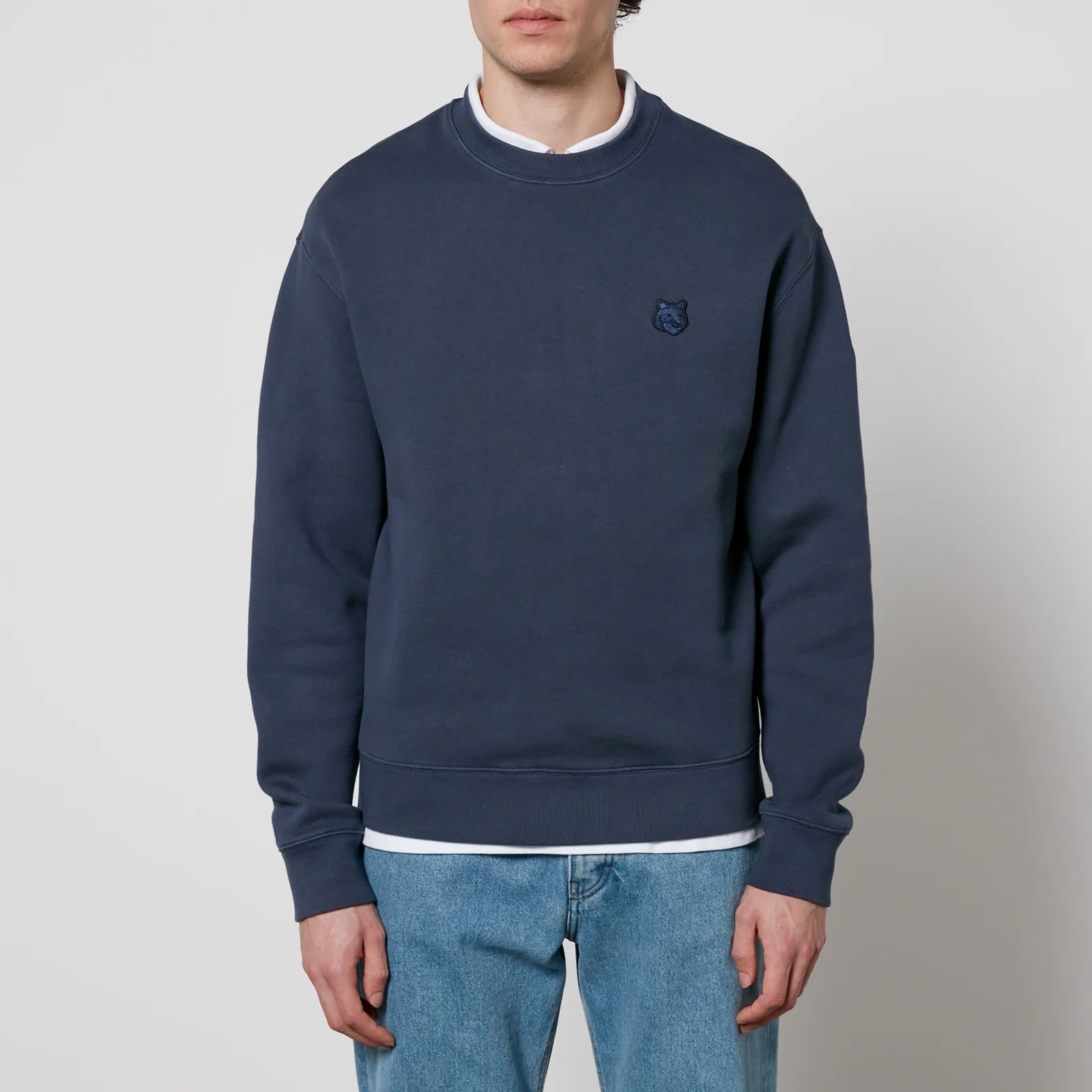 Maison Kitsuné Bold Fox Head Patch Comfort Cotton-Jersey Sweatshirt - S Image 1