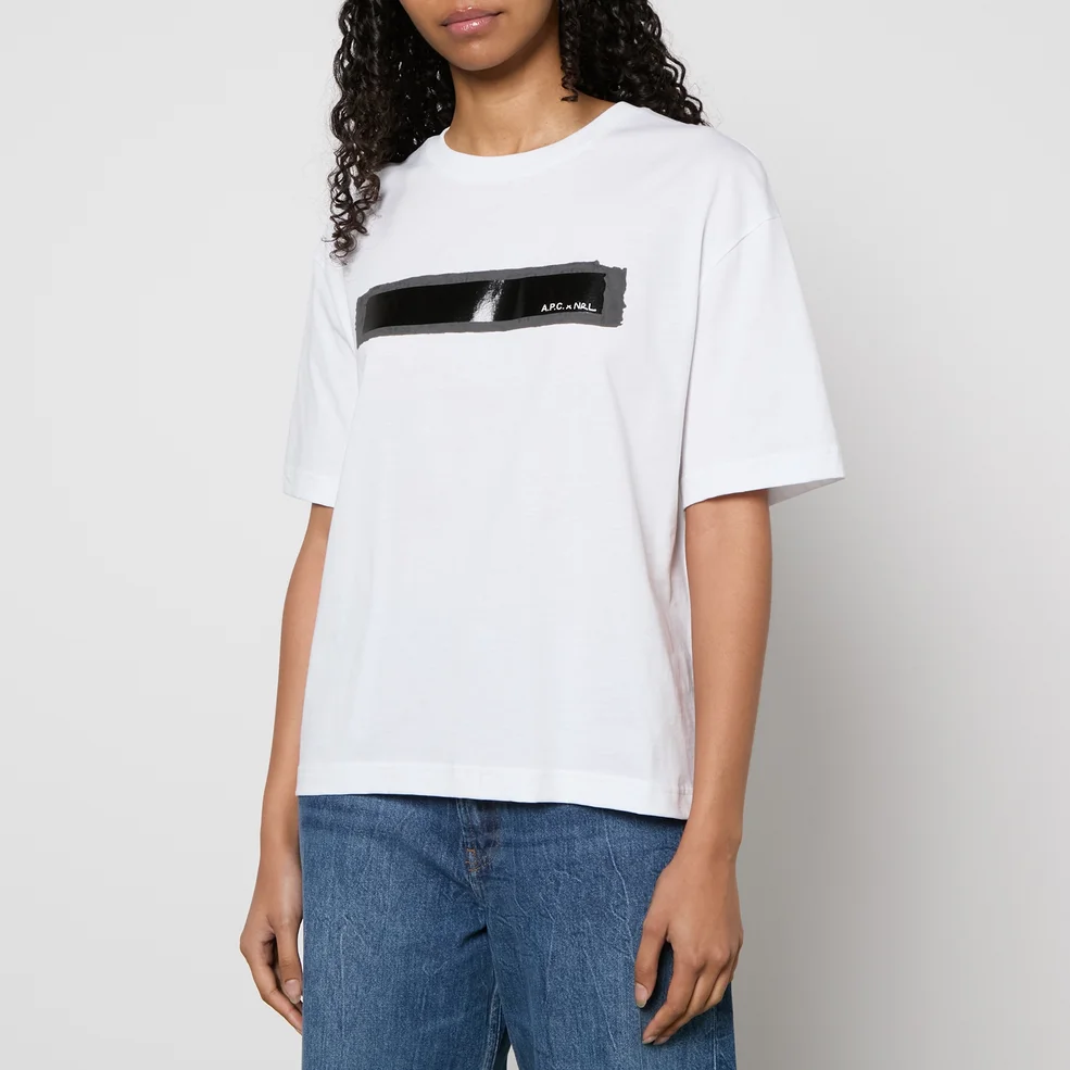 A.P.C. Jean Printed Cotton-Jersey T-Shirt - S Image 1